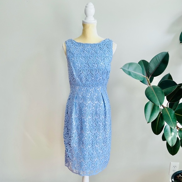 Shoshanna Pastel Purple Lavender Nyla Lace dress - Picture 2 of 7